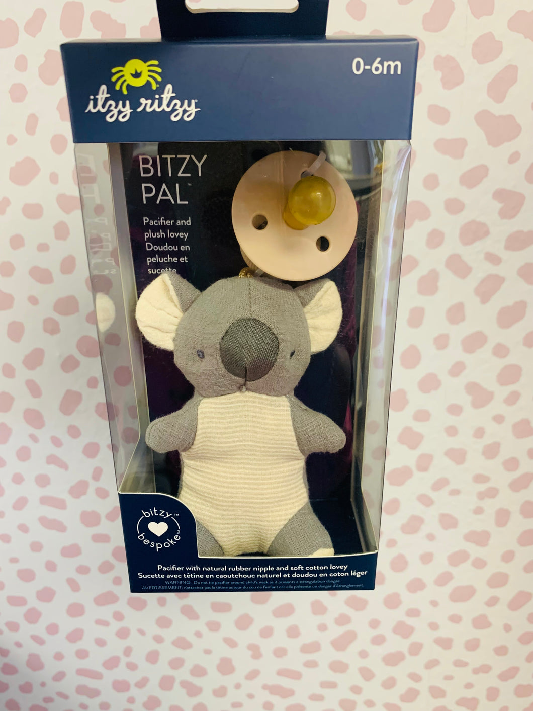 Itzy Ritzy - Bitzy Pal Natural Rubber Pacifier and Lovey