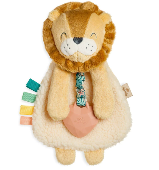 Itzy Ritzy - Lovey Lion Plush with Silcone Teether Toy