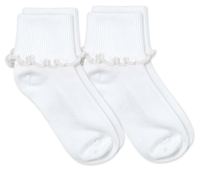 Jefferies Socks Ripple Edge Smooth Toe Turn Cuff Socks 2 Pair Pack