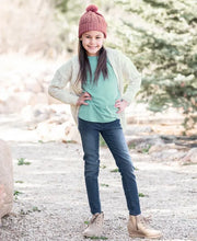Load image into Gallery viewer, RuffleButts - Girls Medium Wash Denim Skinny Jeans
