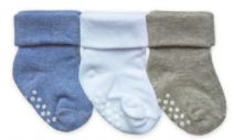 Jefferies Socks Non-Skid Turn Cuff Socks 3 Pair Pack - Boy Infant