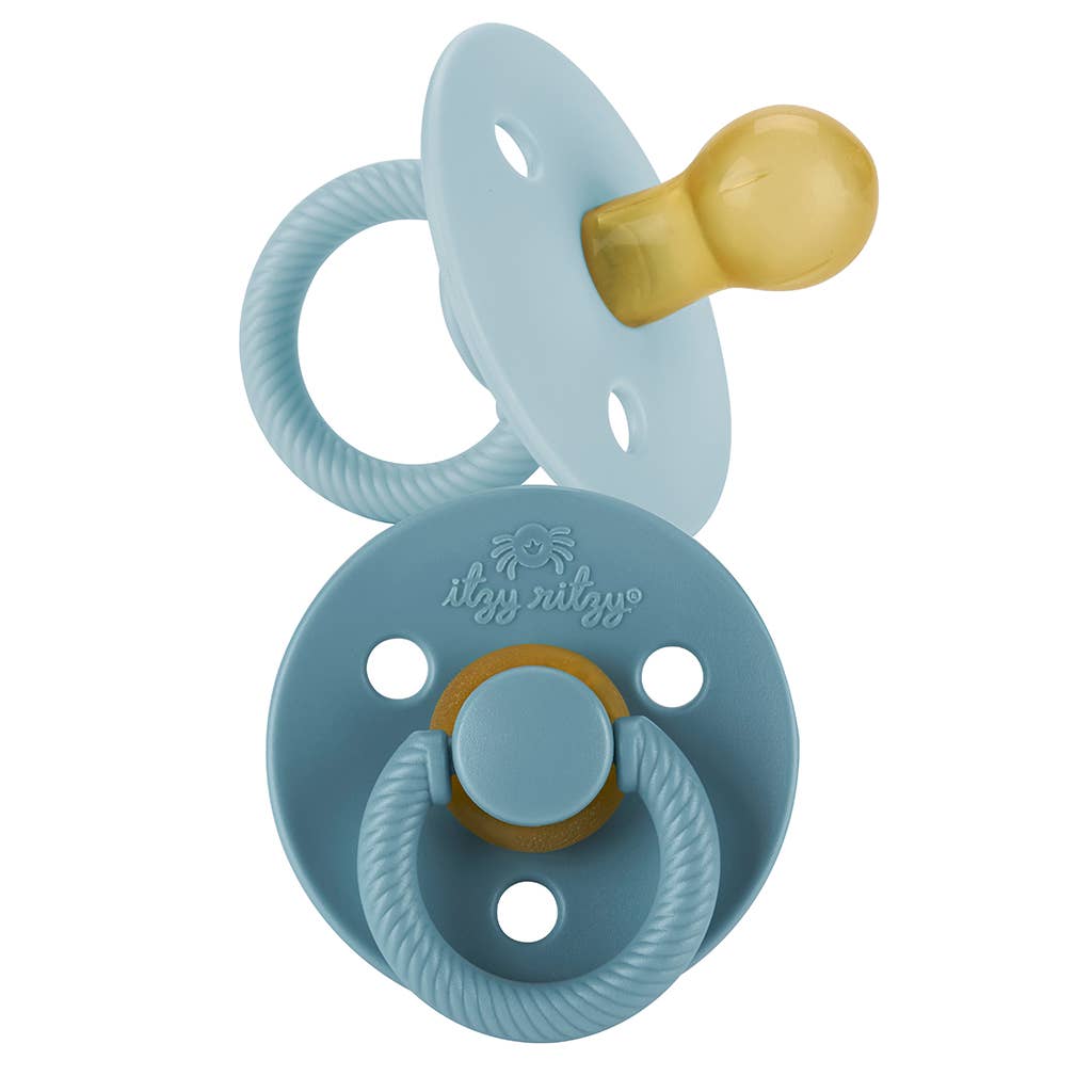 Itzy Soother™ Natural Rubber Pacifier Sets - 2pk - Blue