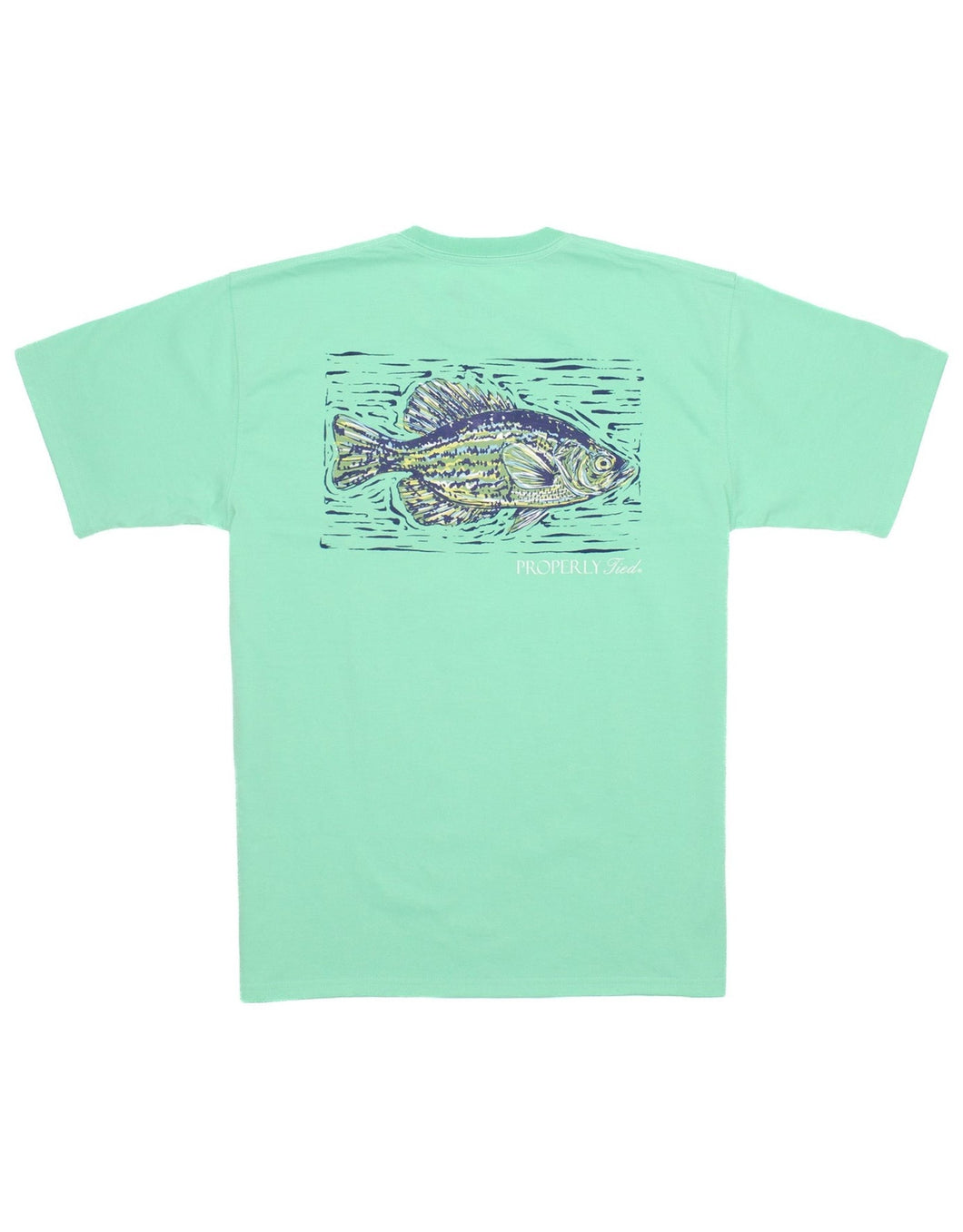 Properly Tied Tee- Wash Green Crappie