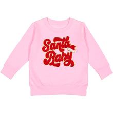 Load image into Gallery viewer, Santa Baby Patch Christmas Sweatshirt - Kids Holiday
