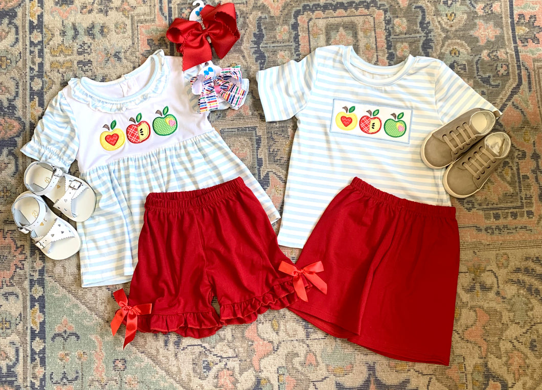 Girl’s Apple Embroidery Set
