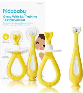 Fridababy - Grow-With-Me Training 3-Piece Toothbrush Set