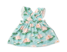 Load image into Gallery viewer, Angel Dear - Lily Pads Pinafore Top and Bloomer
