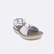 Load image into Gallery viewer, Sun San- White Surfer H and L (velcro) Sandal
